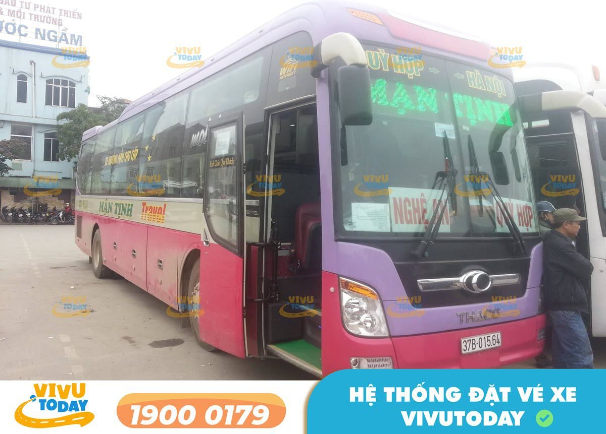Xe khách Mận Tịnh từ Quỳ Hợp - Nghệ An đi Hà Nội