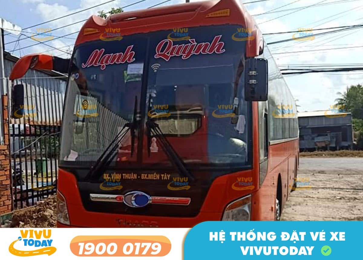 Xe khách Mạnh Quỳnh chuyên khai thác tuyến xe Sài Gòn - Vĩnh Thuận
