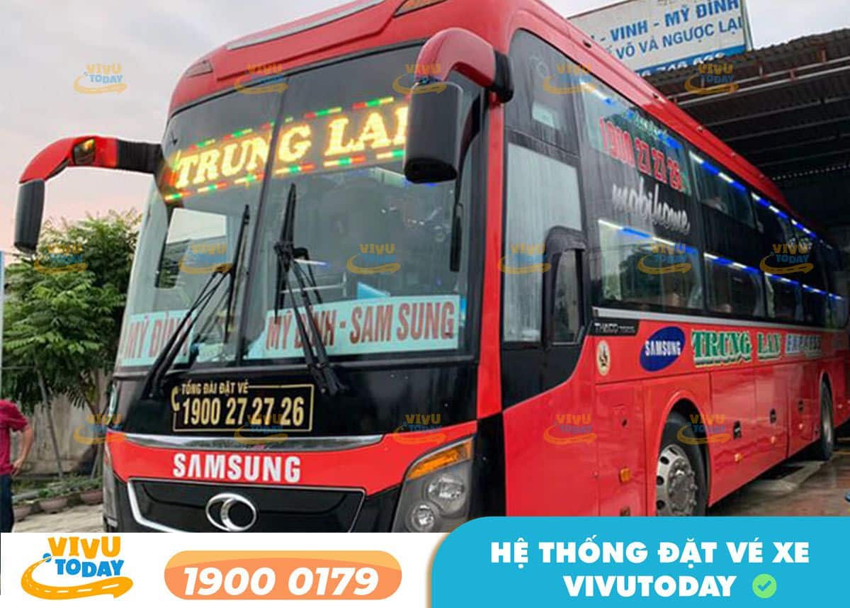 Xe khách Trung Lan tuyến Thanh Chương - Nghệ An đi Hà Nội