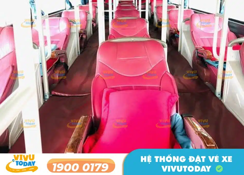 Nội thất xe giường nằm sang trọng của nhà xe Nam Nguyên