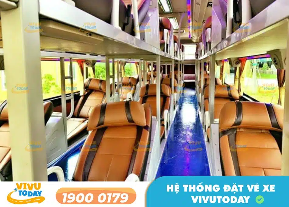 Nội thất xe giường nằm 40 chỗ của xe Ninh Chiểu Hà Tĩnh