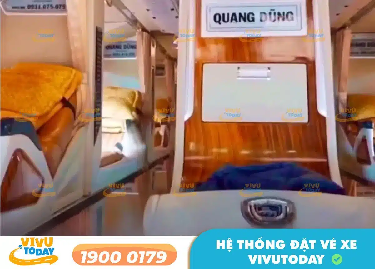 Nội thất xe giường Limousine 34 phòng của nhà xe Quang Dũng