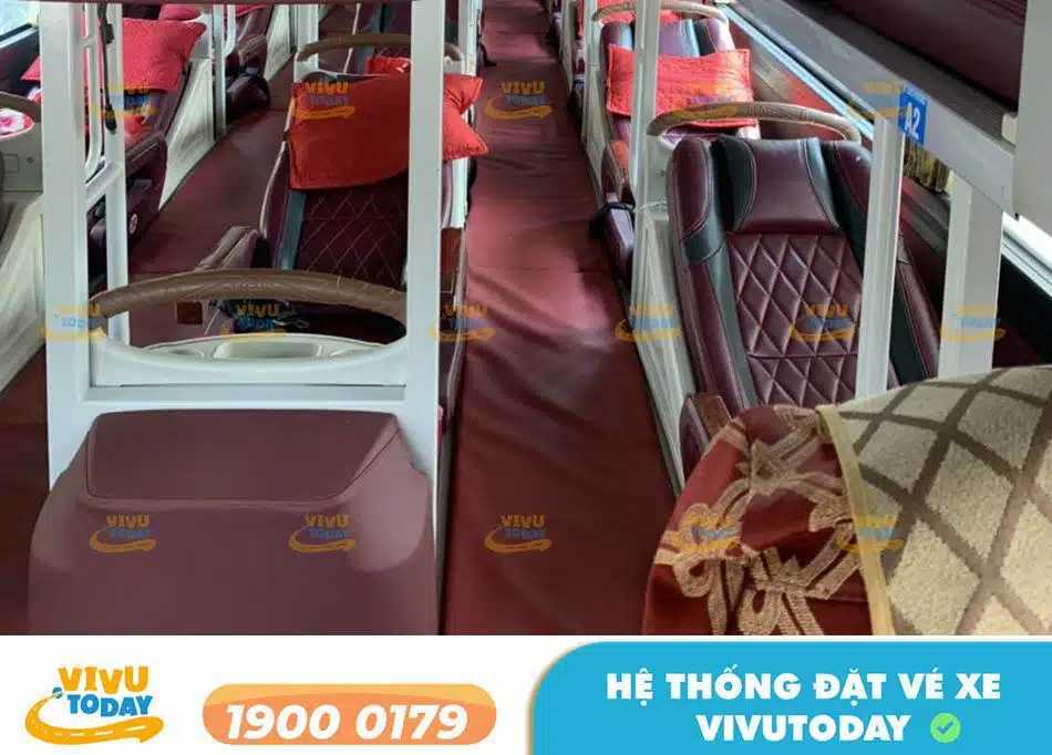 Nội thất xe giường nằm 40 chỗ của nhà xe Sơn Phương Lai Châu