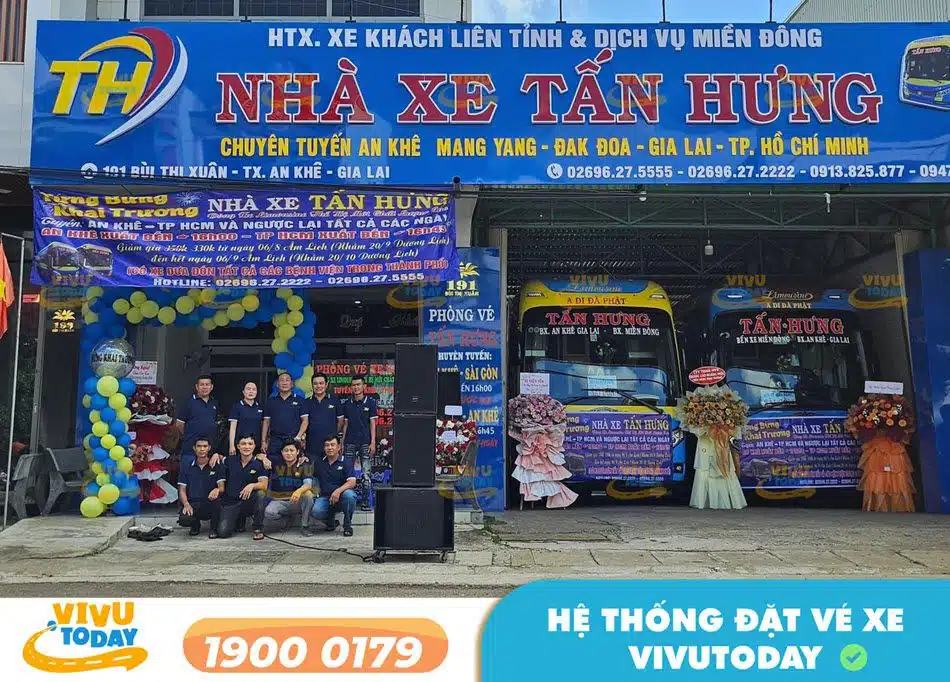 Văn phòng vé của nhà xe Tấn Hưng Gia Lai