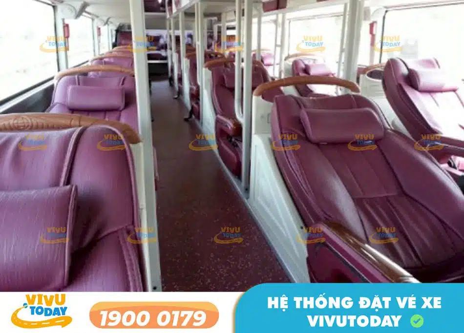 Nội thất sang trọng của nhà xe Tiến Đạt Thành Đông Hà - Sài Gòn