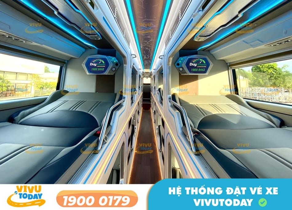 Nội thất xe Limousine 22 phòng của nhà xe Duy Khánh Limousine