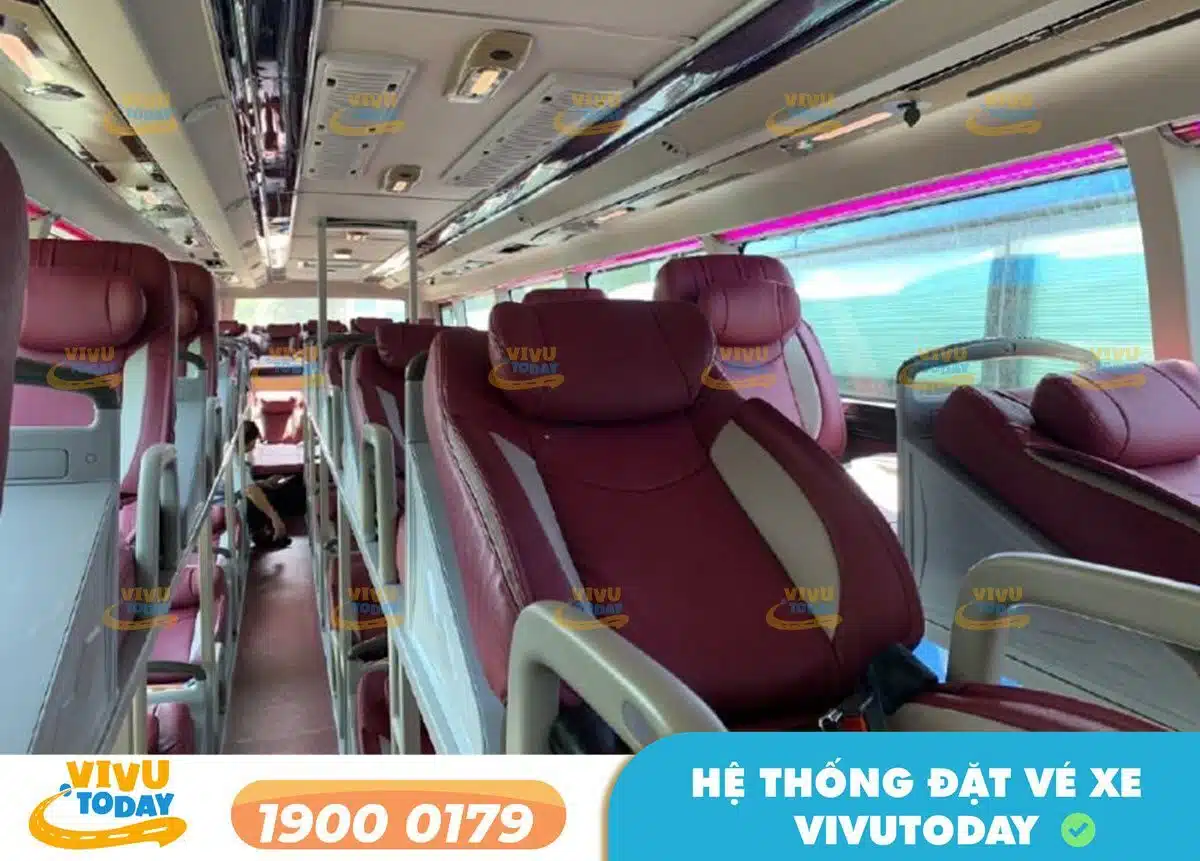 Nội thất xe giường nằm của xe Nhật Tân Kon Tum - Sài Gòn