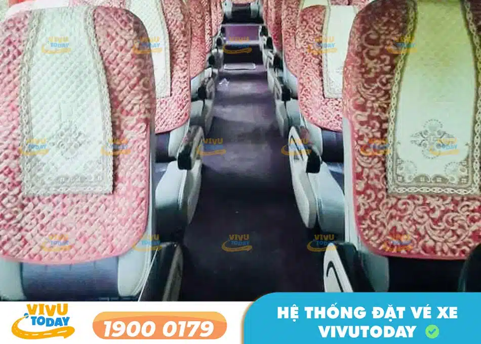 Nội thất xe ghế ngồi 16 chỗ của nhà xe Minh Nhật Vũng Tàu