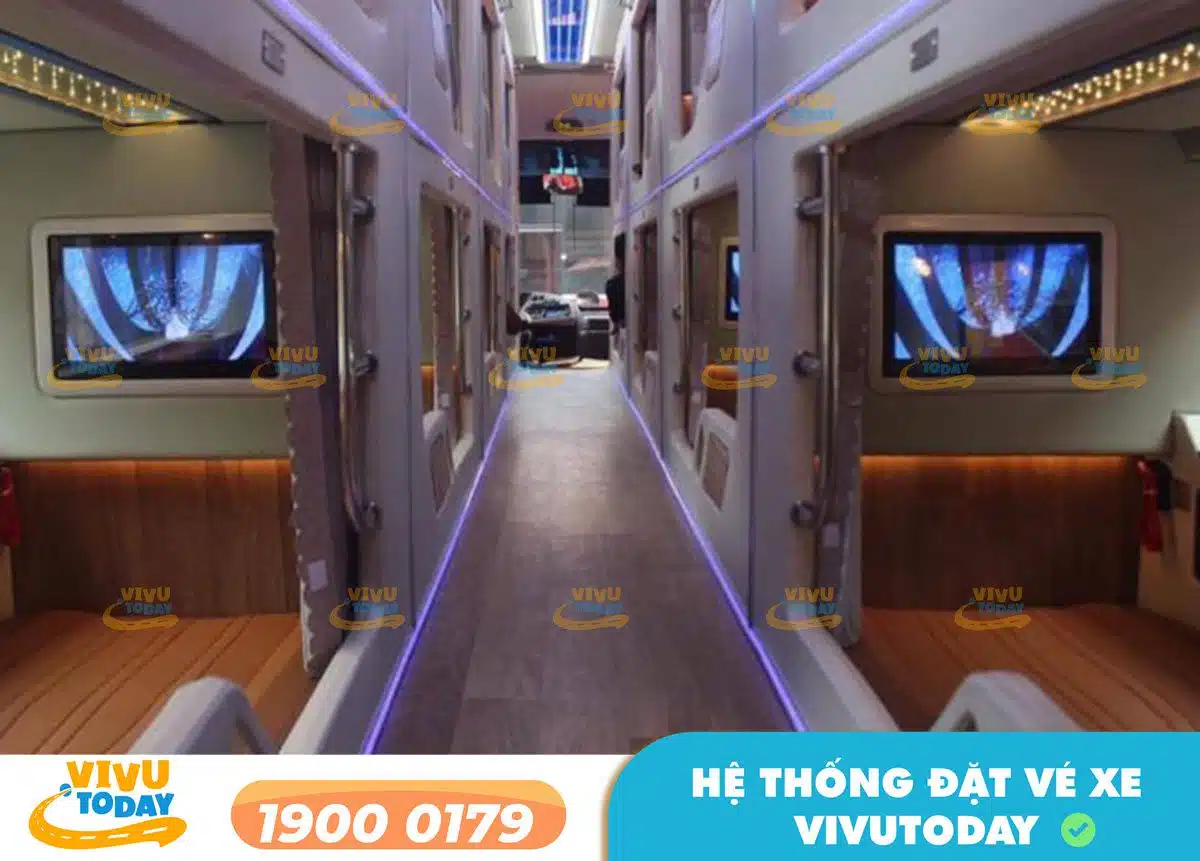 Nội thất xe giường phòng Limousine của nhà xe Anh Thư (Buôn Hồ)