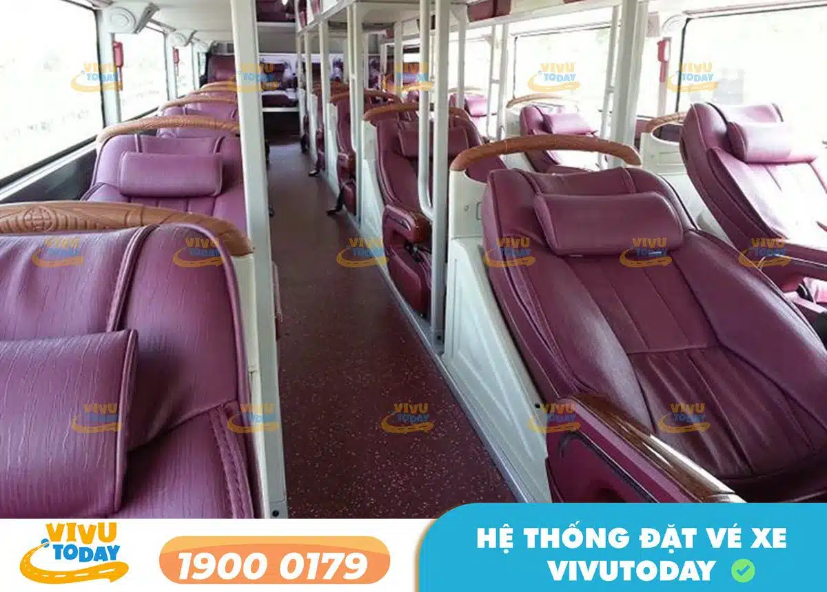 Nội thất xe giường nằm 44 chỗ của nhà xe Tân Quý Đắk Lắk