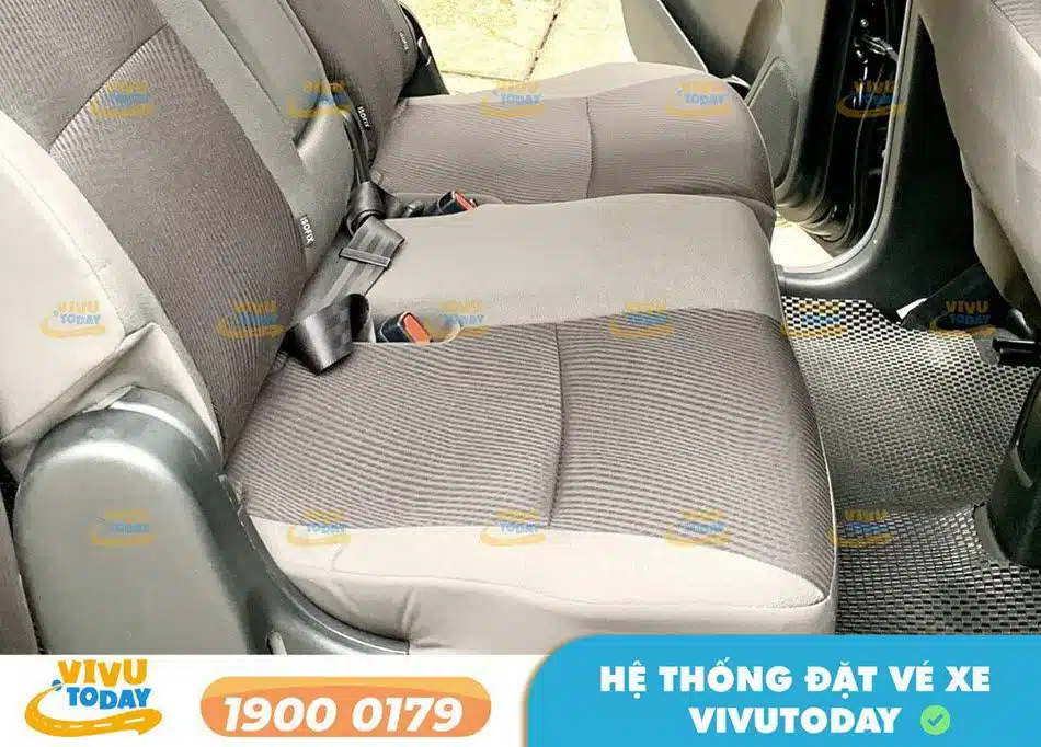 Nội thất xe ghế ngồi 7 chỗ của nhà xe An Phát (Thanh Hóa)