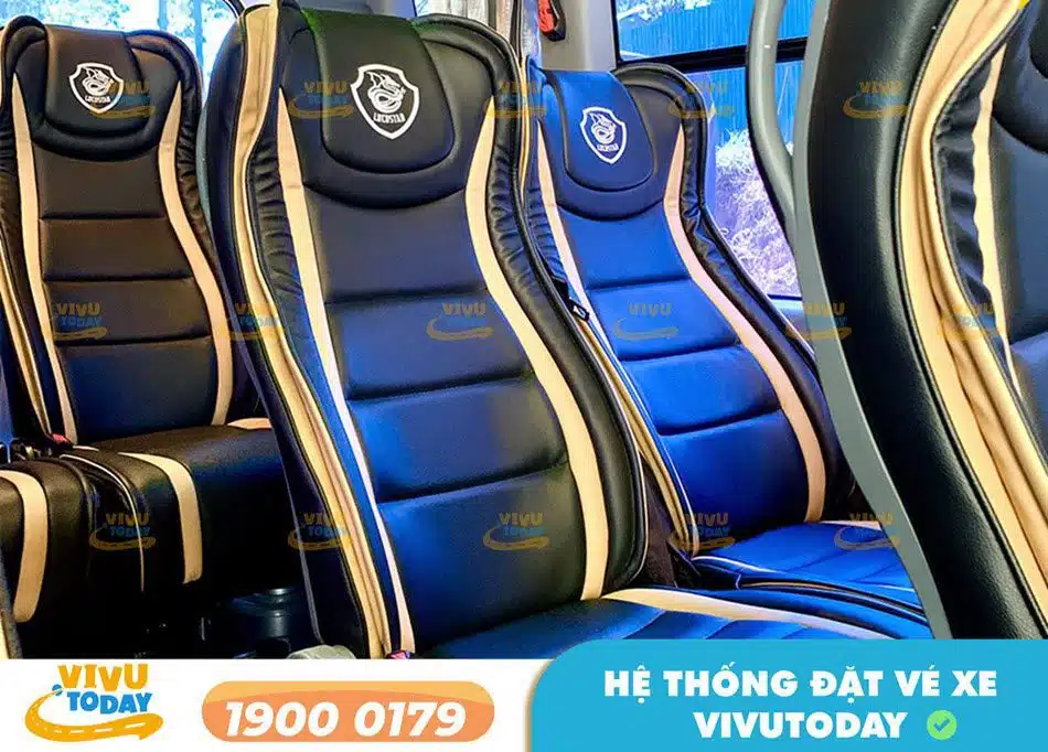 Nội thất xe Limousine sang trọng của nhà xe Nasa Travel