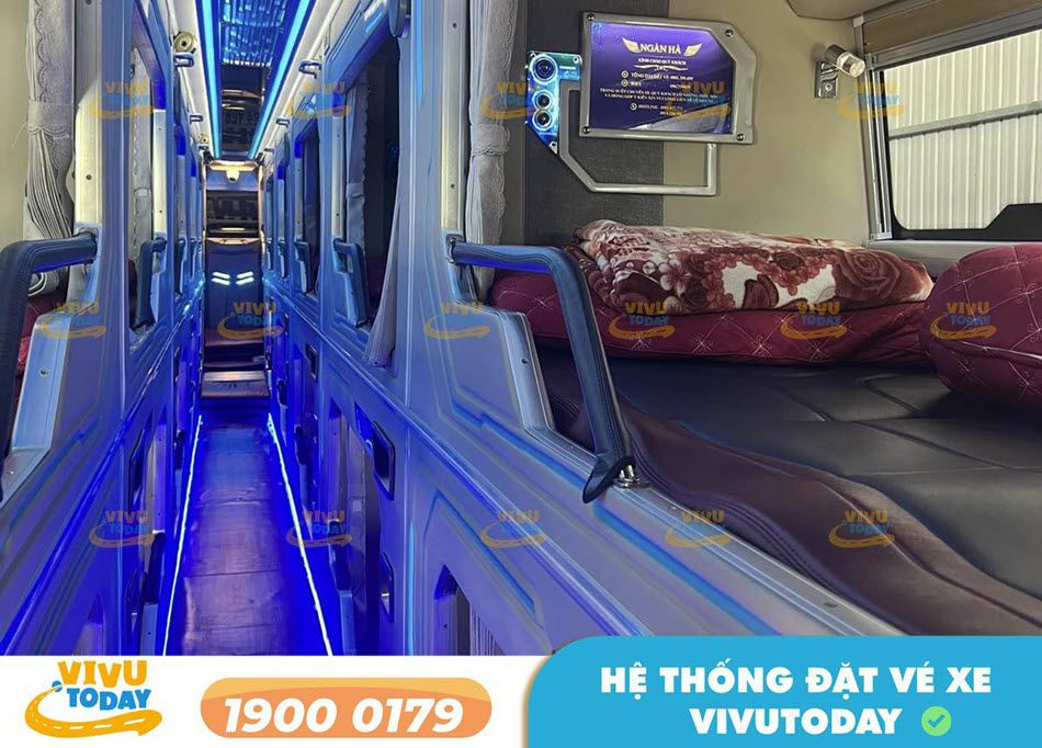Thiết kế sang trọng xe giường phòng Limousine của nhà xe Ngàn Hà