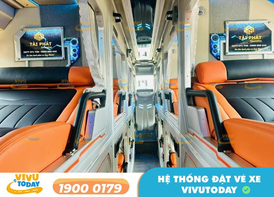 Nội thất xe giường 24 phòng đôi của nhà xe Tài Phát Limousine