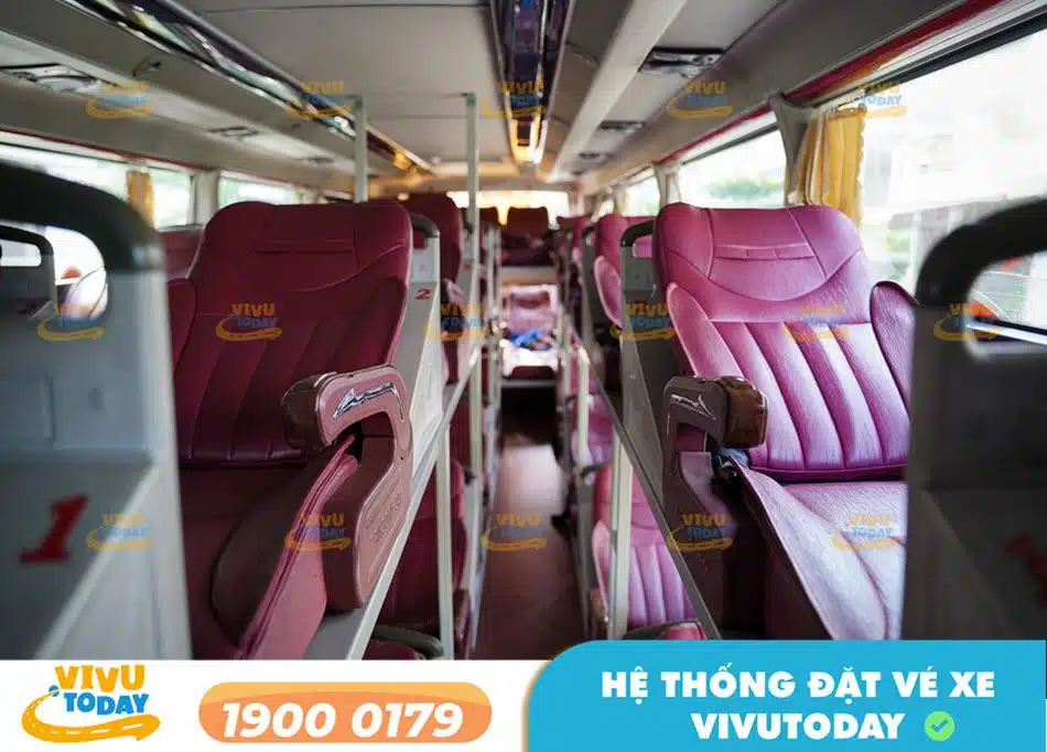 Nội thất sang trọng xe giường nằm 40 chỗ của nhà xe Tân Hoa Phú Thọ