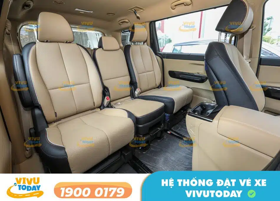 Nội thất xe ghế ngồi chất lượng cao của nhà xe Thanh Linh