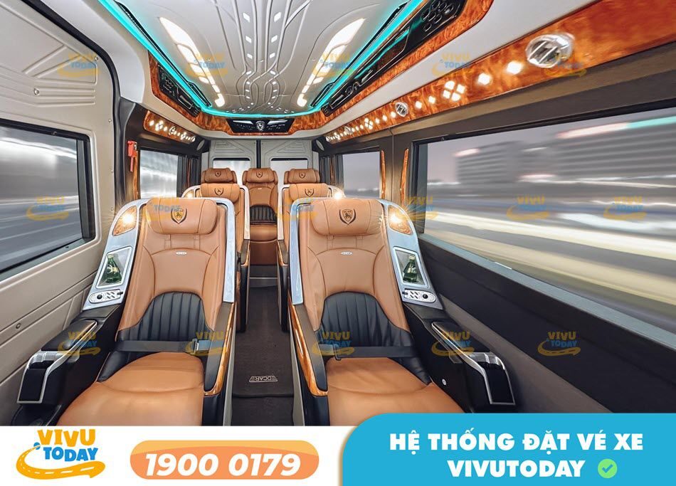 Nội thất dòng xe Limousine hiện đại của nhà xe Trang Thảo