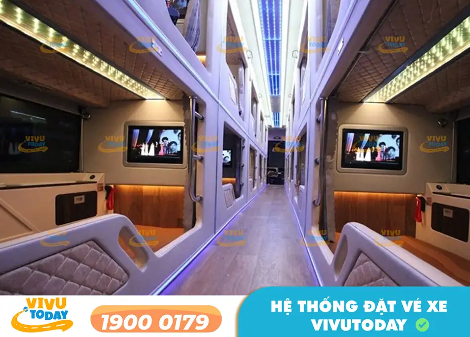 Tiện nghi sang trọng xe Limousine 21 phòng của nhà xe Duy Tùng