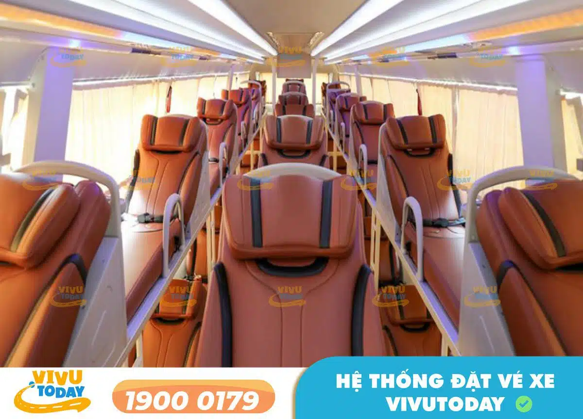 Nội thất xe giường nằm Anh Thành từ Bình Phước đi Sài Gòn (hình ảnh minh họa)