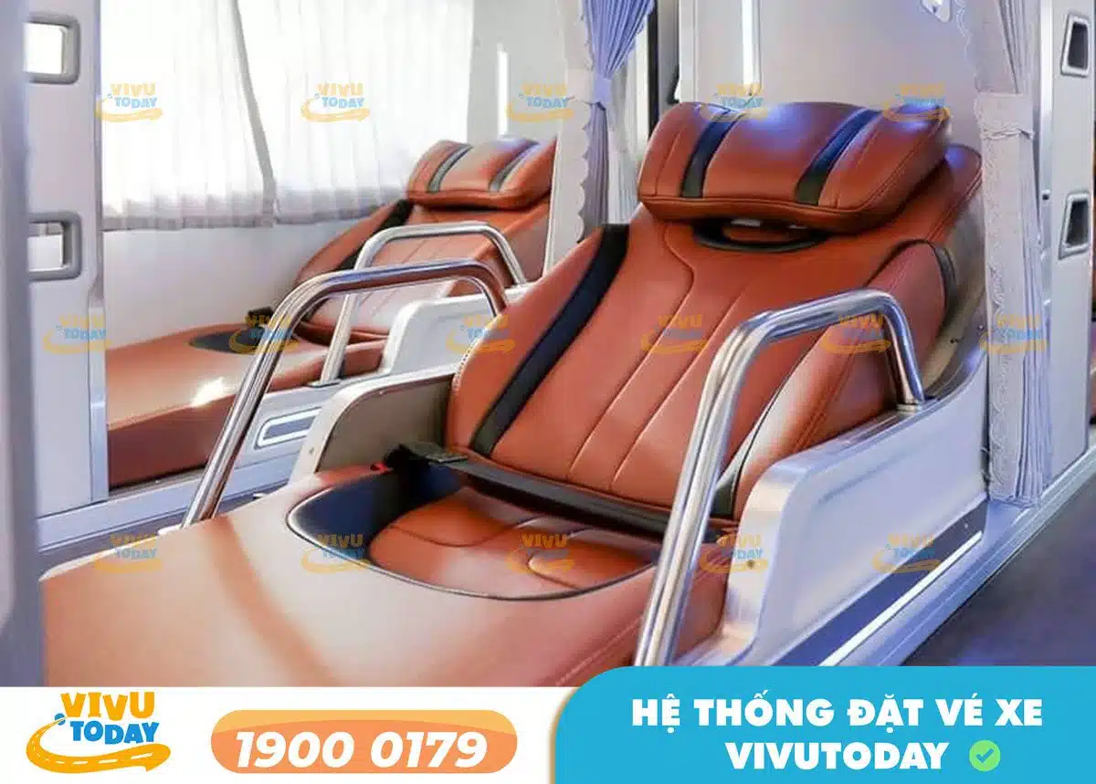 Nội thất xe giường Limousine 34 phòng của nhà xe Lâm Oanh Đà Lạt - Nghệ An