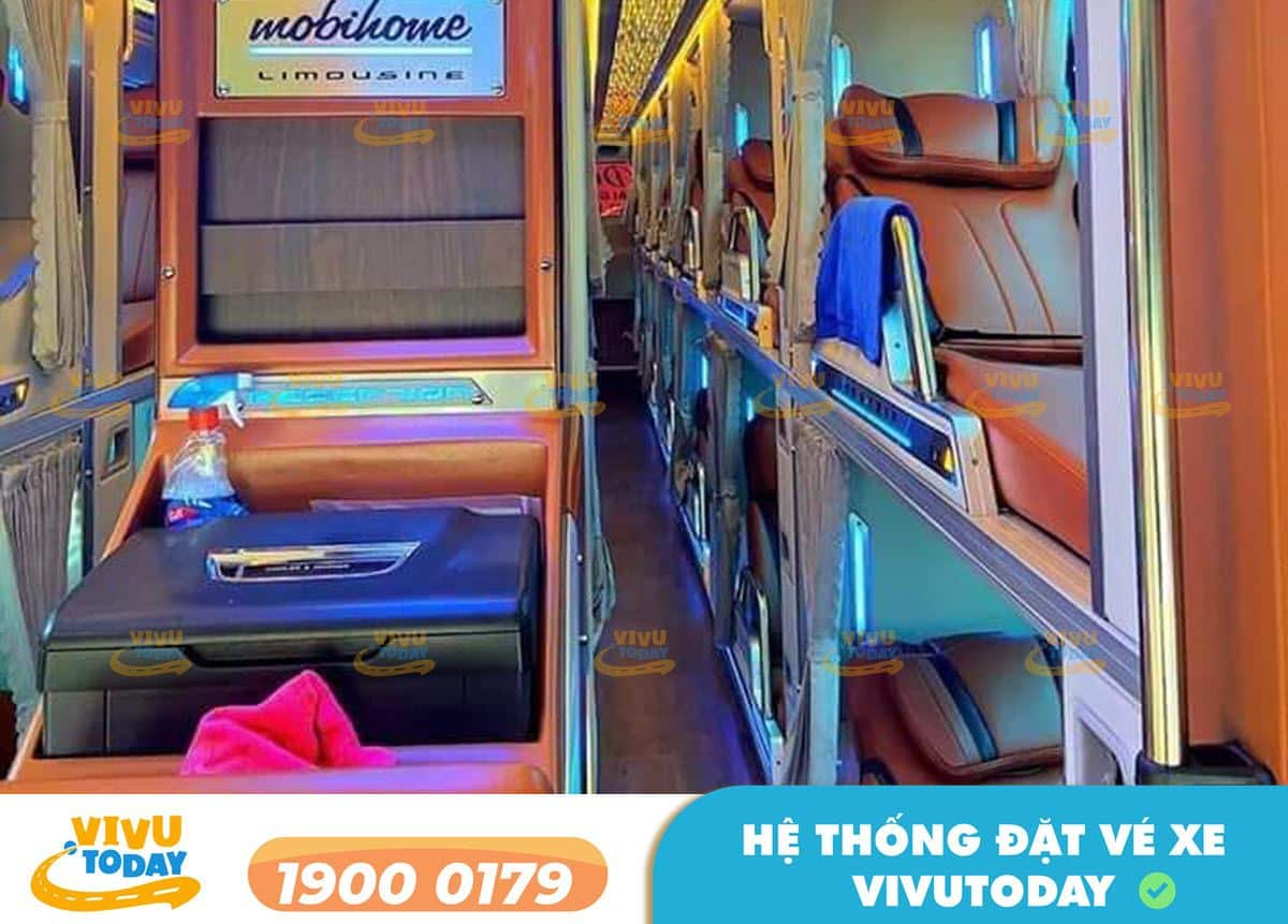 Nội thất xe giường Limousine 22 phòng của xe khách Thảo Nguyên Limousine