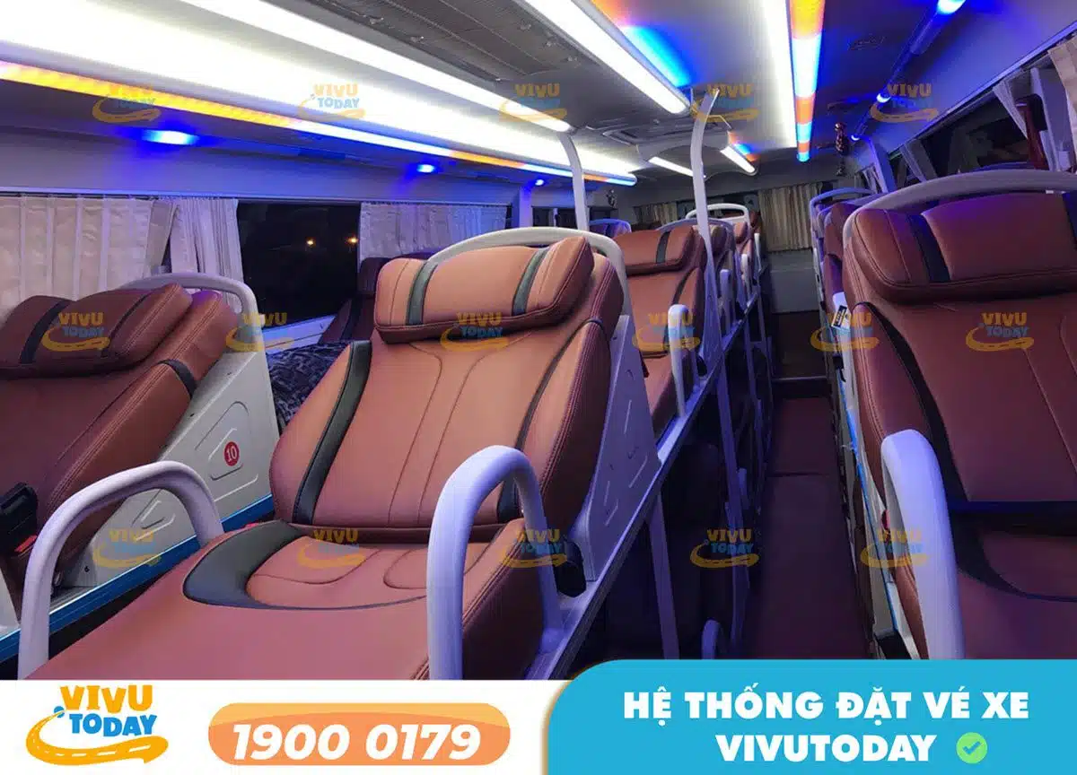 Nội thất xe giường nằm Thịnh Hưng đi Cao Bằng