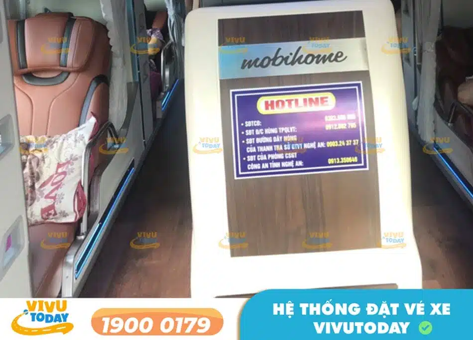 Dòng xe Limousine 34 phòng của nhà xe Hùng Cúc đi Vinh