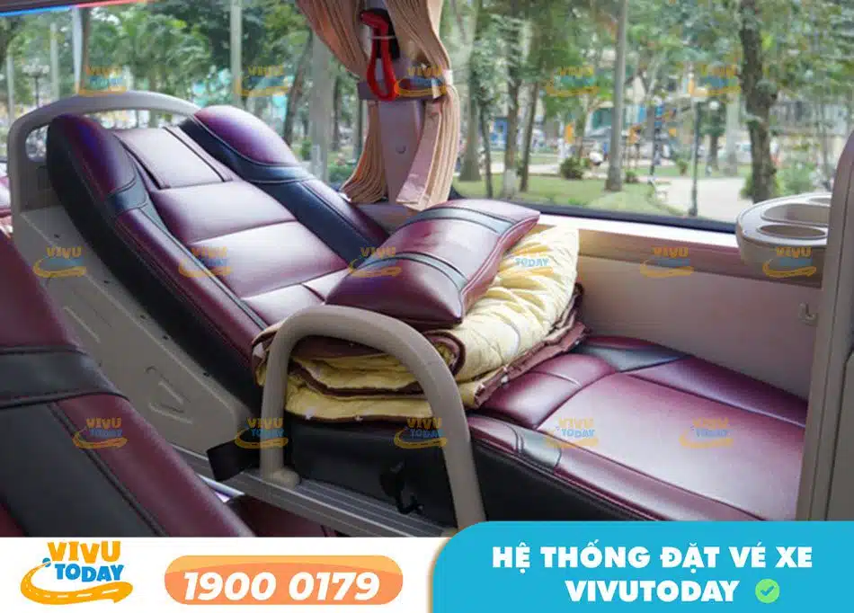 Hình ảnh xe giường nằm của xe khách Ba Châu Cần Thơ đi Sài Gòn