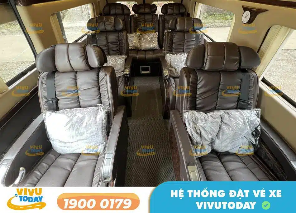 Xe ghế ngồi Limousine 9 chỗ cao cấp của nhà xe Minh Châu Limousine