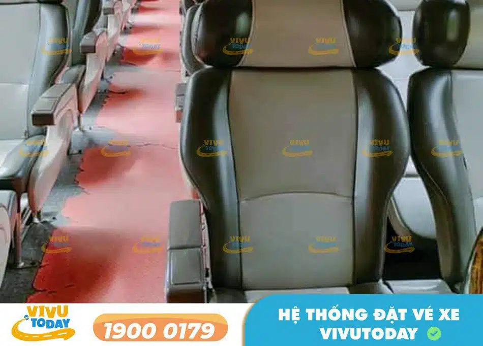 Nội thất xe ghế ngồi 30 chỗ đời mới của nhà xe Nguyễn Thiện