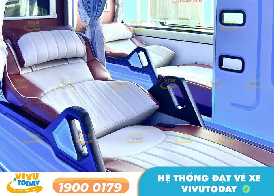 Nội thất xe giường Limousine sang trọng của nhà xe Tân Hiệp
