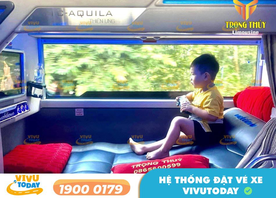 Nội thất xe Limousine 24 phòng sang trọng của nhà xe Trọng Thủy Limousine