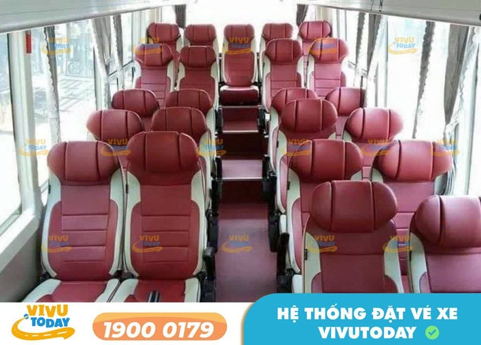 Nội thất dòng xe ghế của xe khách Phú Vĩnh Long