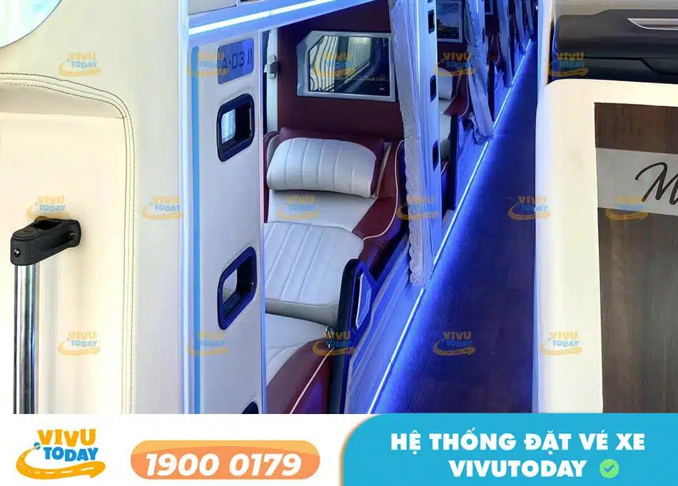 Xe giường Limousine cao cấp của nhà xe Tân Hiệp từ Đà Nẵng đi Phan Rang - Ninh Thuận