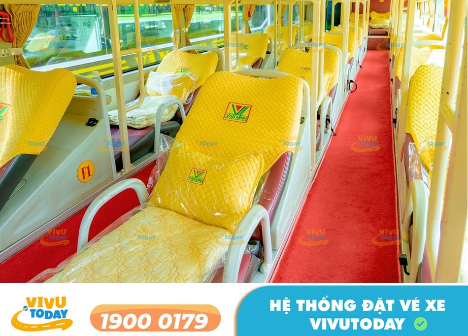Nội thất xe giường nằm 36 chỗ của nhà xe Văn Minh