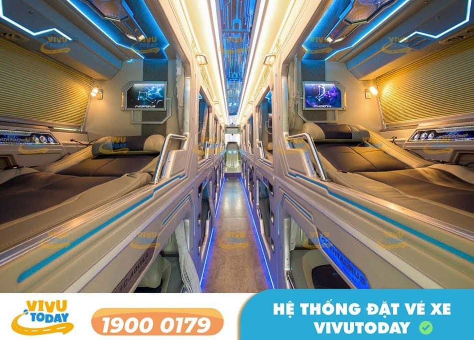 Nội thất xe phòng nằm Limousine của nhà xe Thành Bưởi