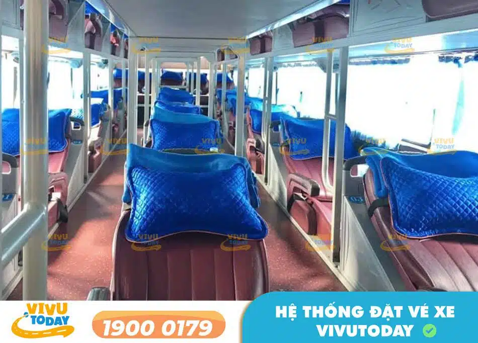 Thiết kế sang trọng của hệ thống xe giường nằm Khải Nam