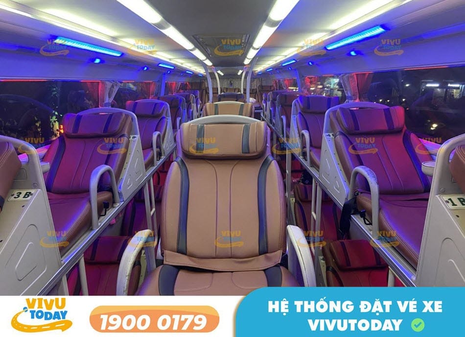 Xe giường nằm tiện nghi của nhà xe Phú Quý