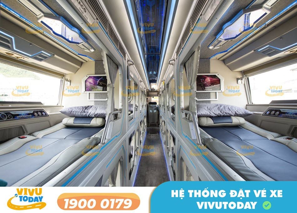 Xe Limousine 22 phòng tiện nghi của nhà xe Huỳnh Gia Nha Trang