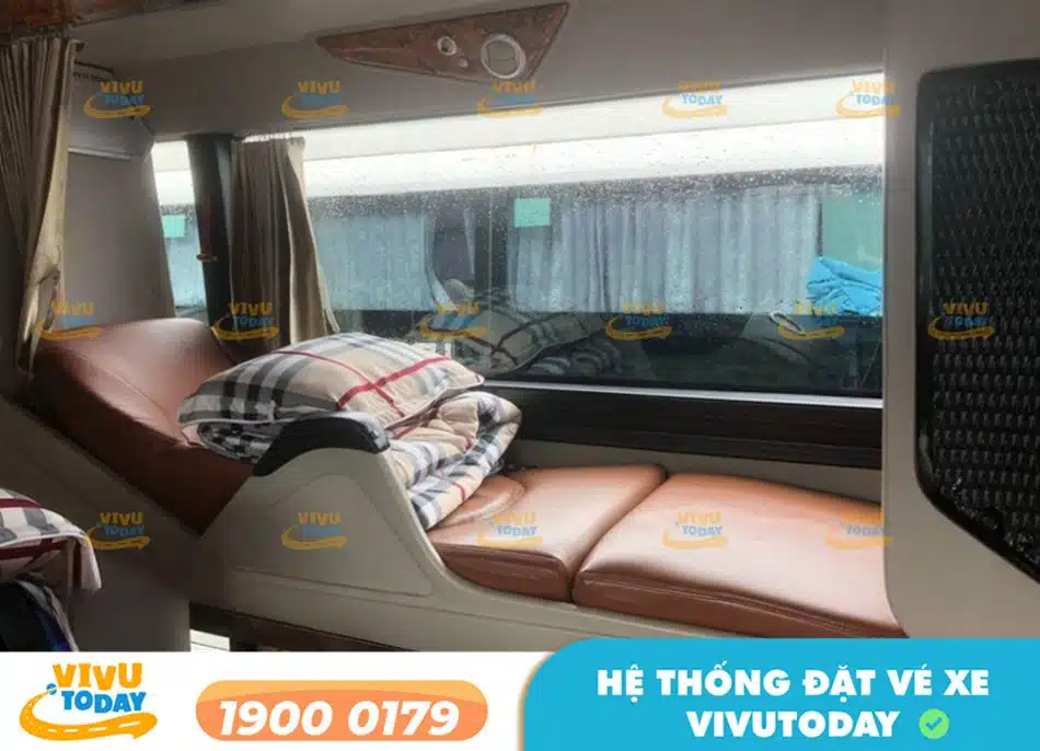 Nội thất xe giường Limousine 22 phòng của nhà xe Gia Phú Gia Lai