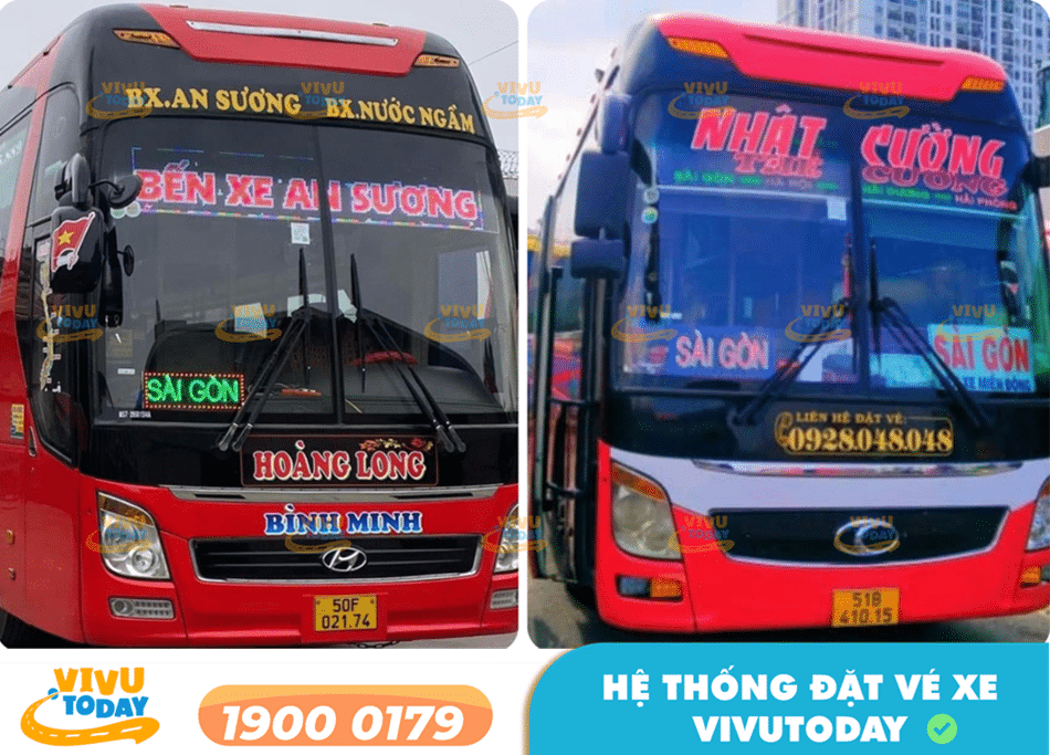 Nhà xe Hoàng Long (Nhật Cường) tuyến xe Sài Gòn - Bến xe Nước Ngầm