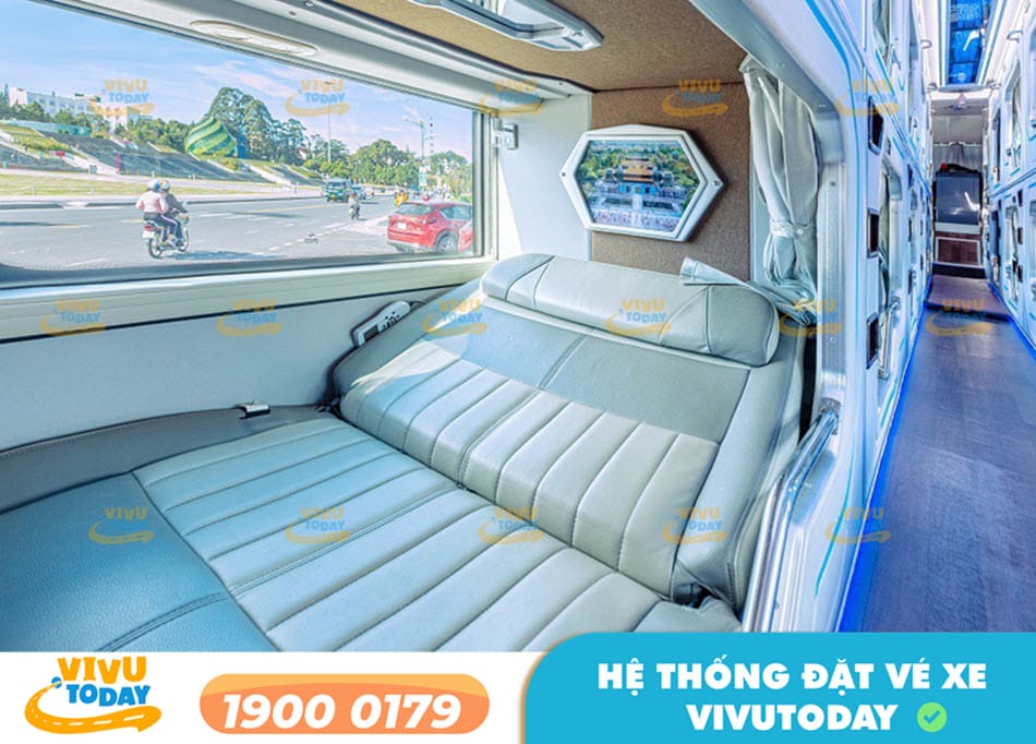 Nội thất sang trọng xe Limousine 22 phòng của xe Thanh Bình Xanh