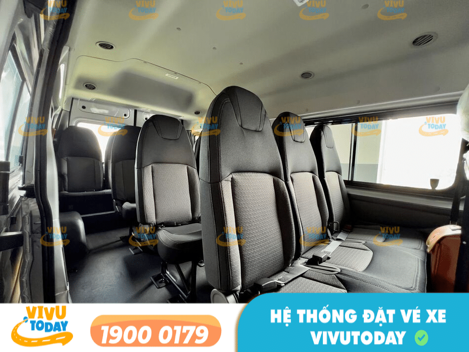 Nội thất xe ghế ngồi đời mới của xe khách Kim Mã