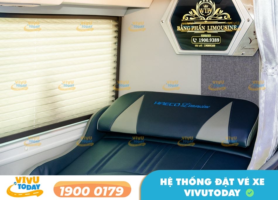 Tiện ích xe Limousine phòng đôi của nhà xe Bằng Phấn