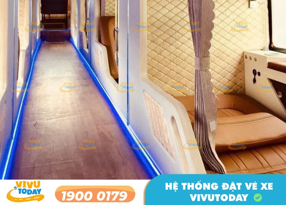 Tiện nghi sang trọng xe Limousine 20 phòng của nhà xe Giáp Diệp