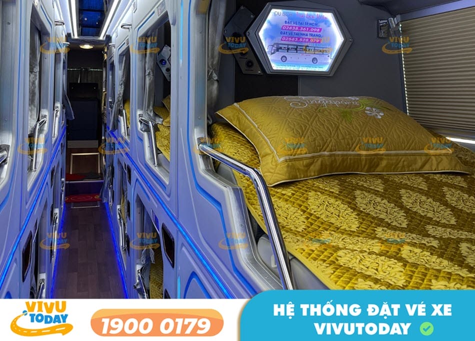 Tiện nghi sang trọng xe Limousine 20 phòng của nhà xe Trà Lan Viên