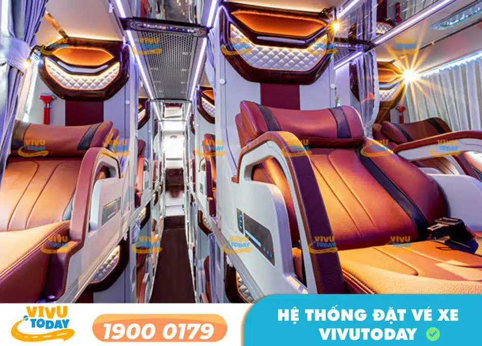 Xe giường nằm Limousine của nhà xe Gia Phúc Gia Lai