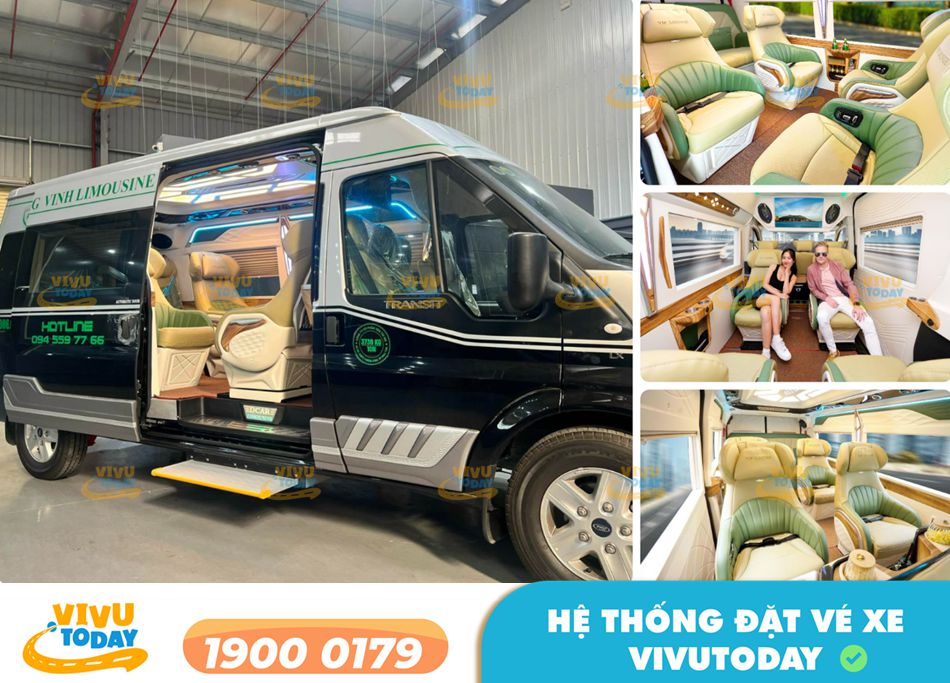 Xe khách Hồng Vinh Limousine chuyên tuyến xe Nghệ An - Hà Nội