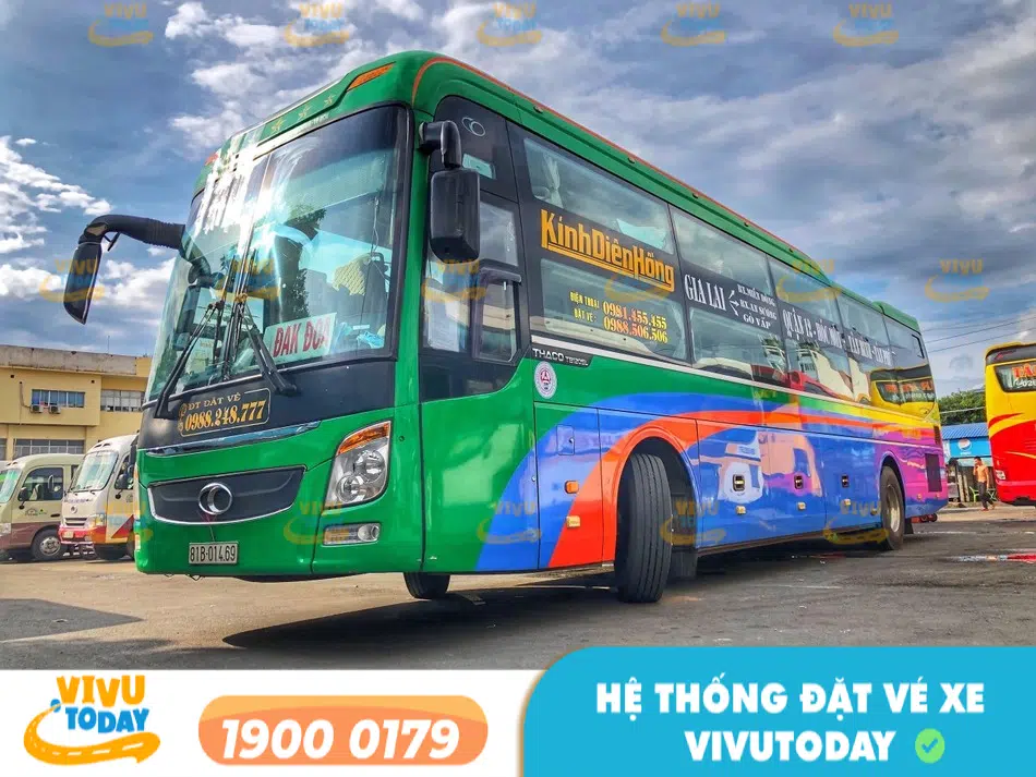Nhà xe Kính Diên Hồng tuyến Gia Lai đi Sài Gòn chất lượng