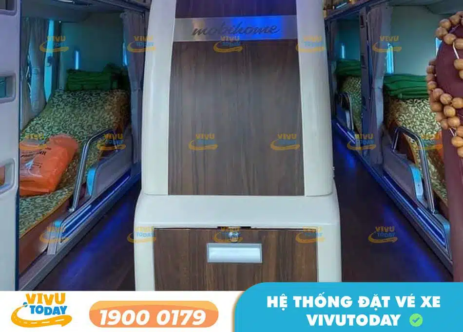 Nội thất thiết kế sang trọng của nhà xe Phúc Anh Quảng Bình